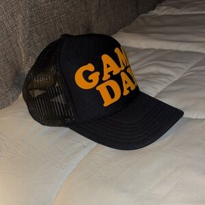 OTTO Black and Orange Trucker Hat